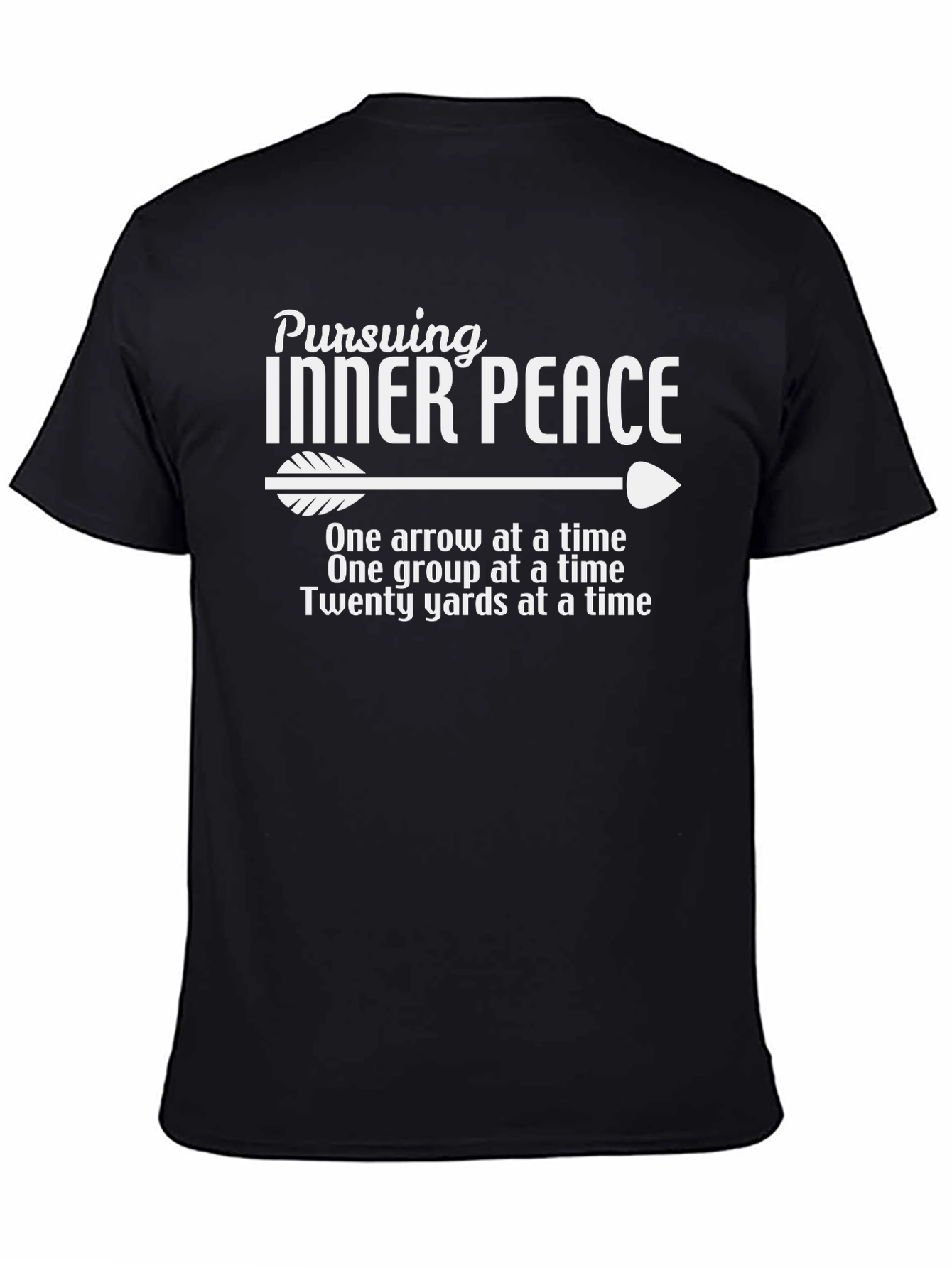 Black Pursuing Inner Peace Arrow T-Shirt view 4