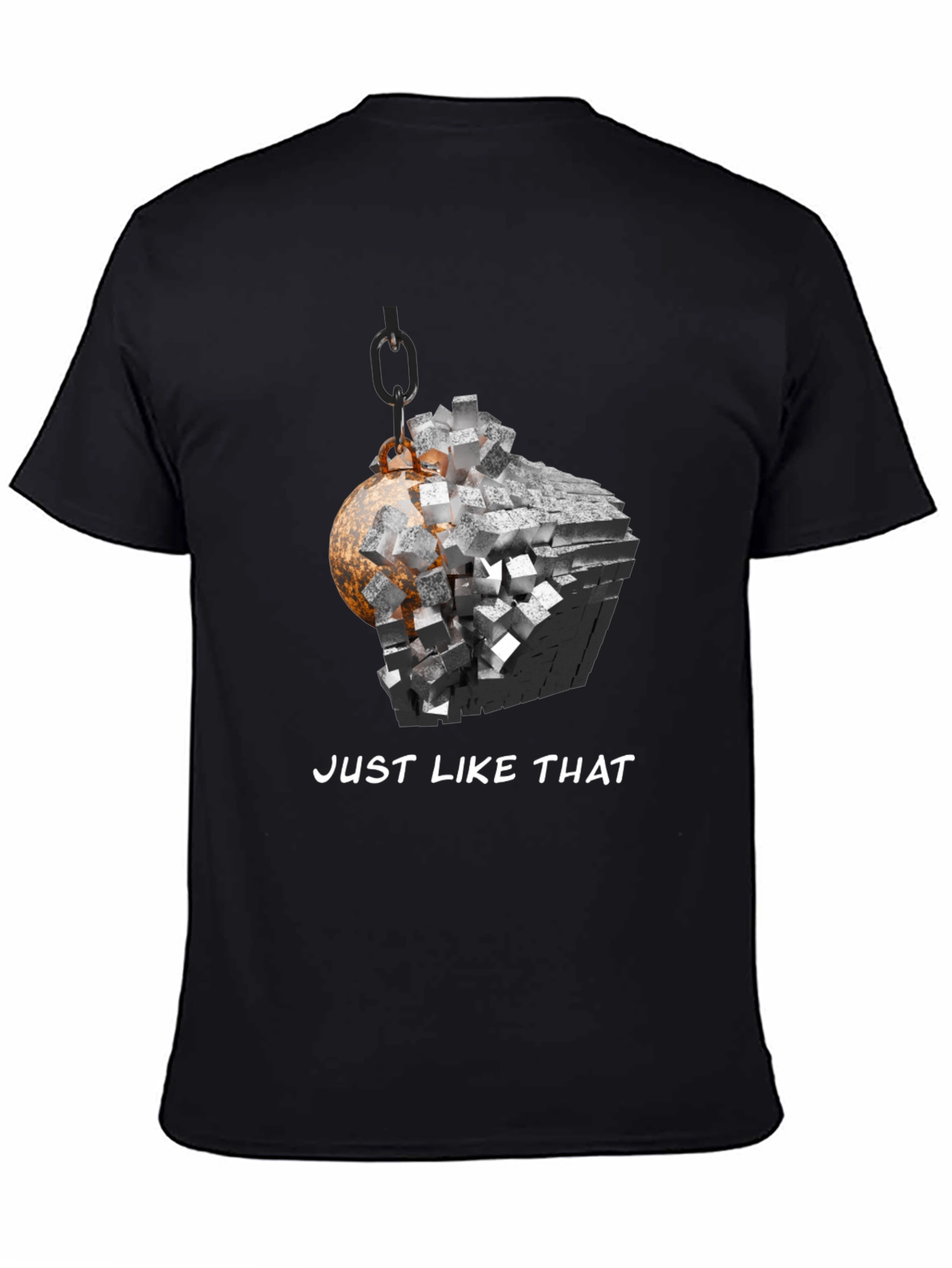Black Demolition Ball Graphic Tee - Just Like That T-Shirt view 4