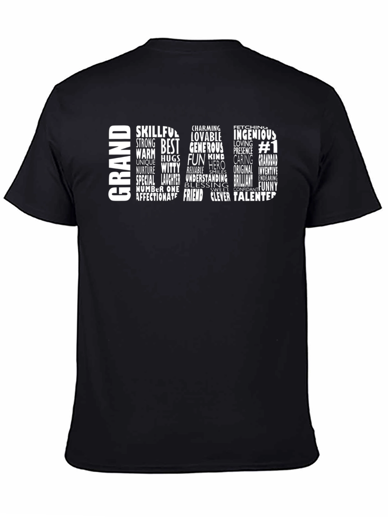 Black Grandad Definition T-Shirt - Skillful, Strong, and Generous view 4