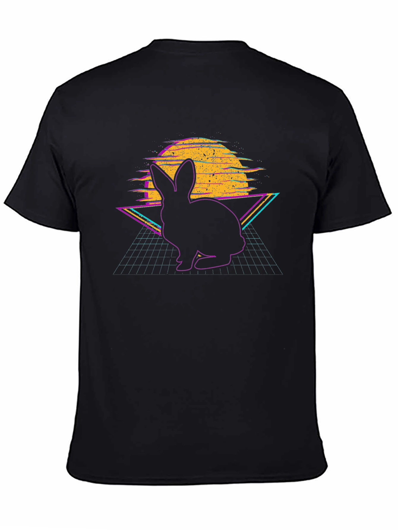 Retro Rabbit T-Shirt - Vaporwave Bunny Design - 4