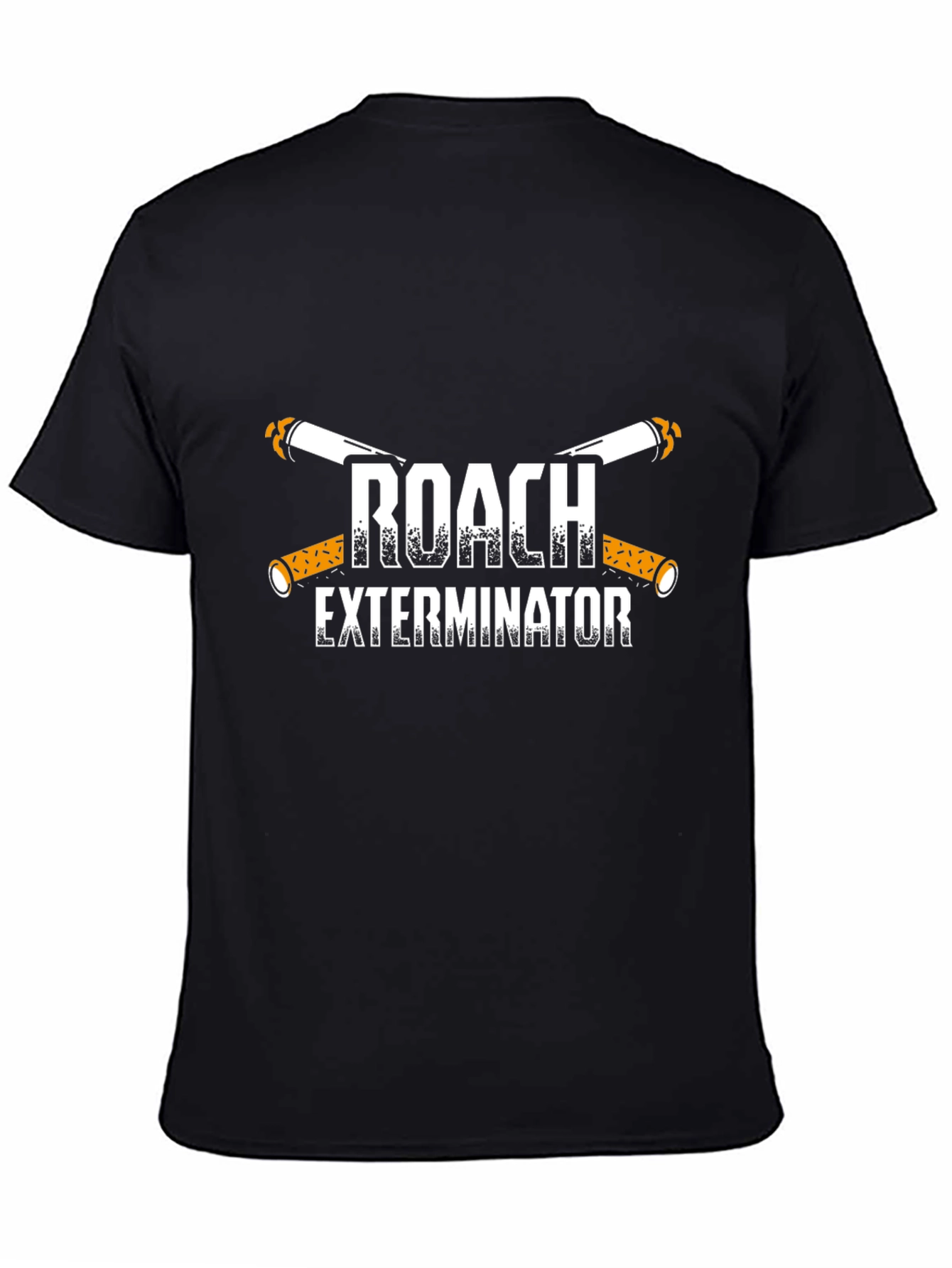 Black Roach Exterminator T-Shirt Funny Pest Control Tee view 4