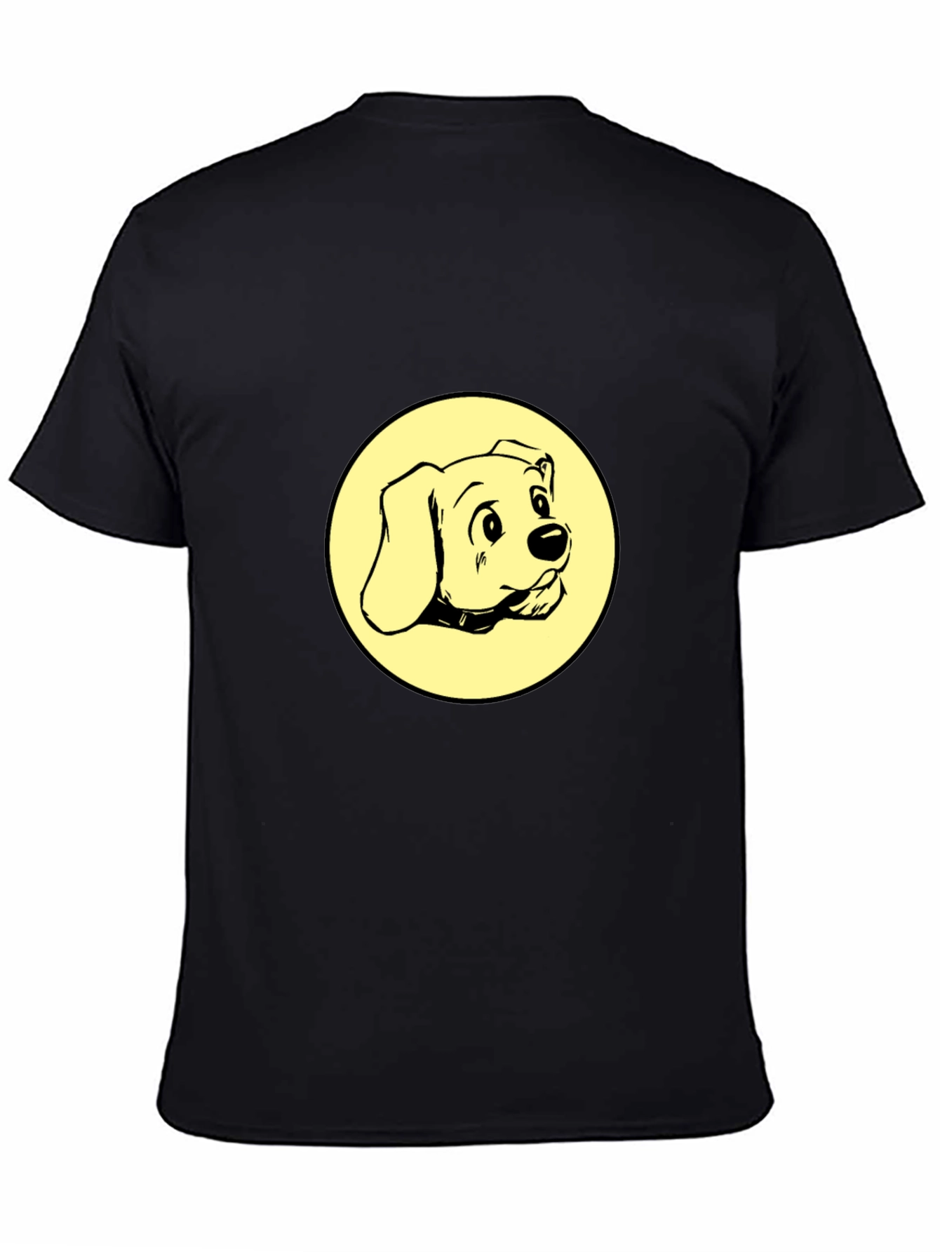 Black Dog Graphic Tee - Black Cotton Comfort view 4