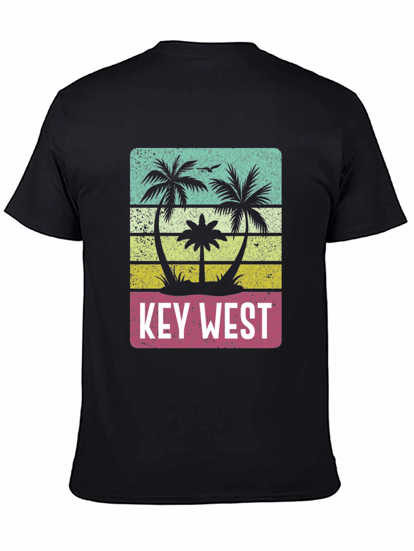 Key West Palm Tree T-Shirt - Retro Style - 4