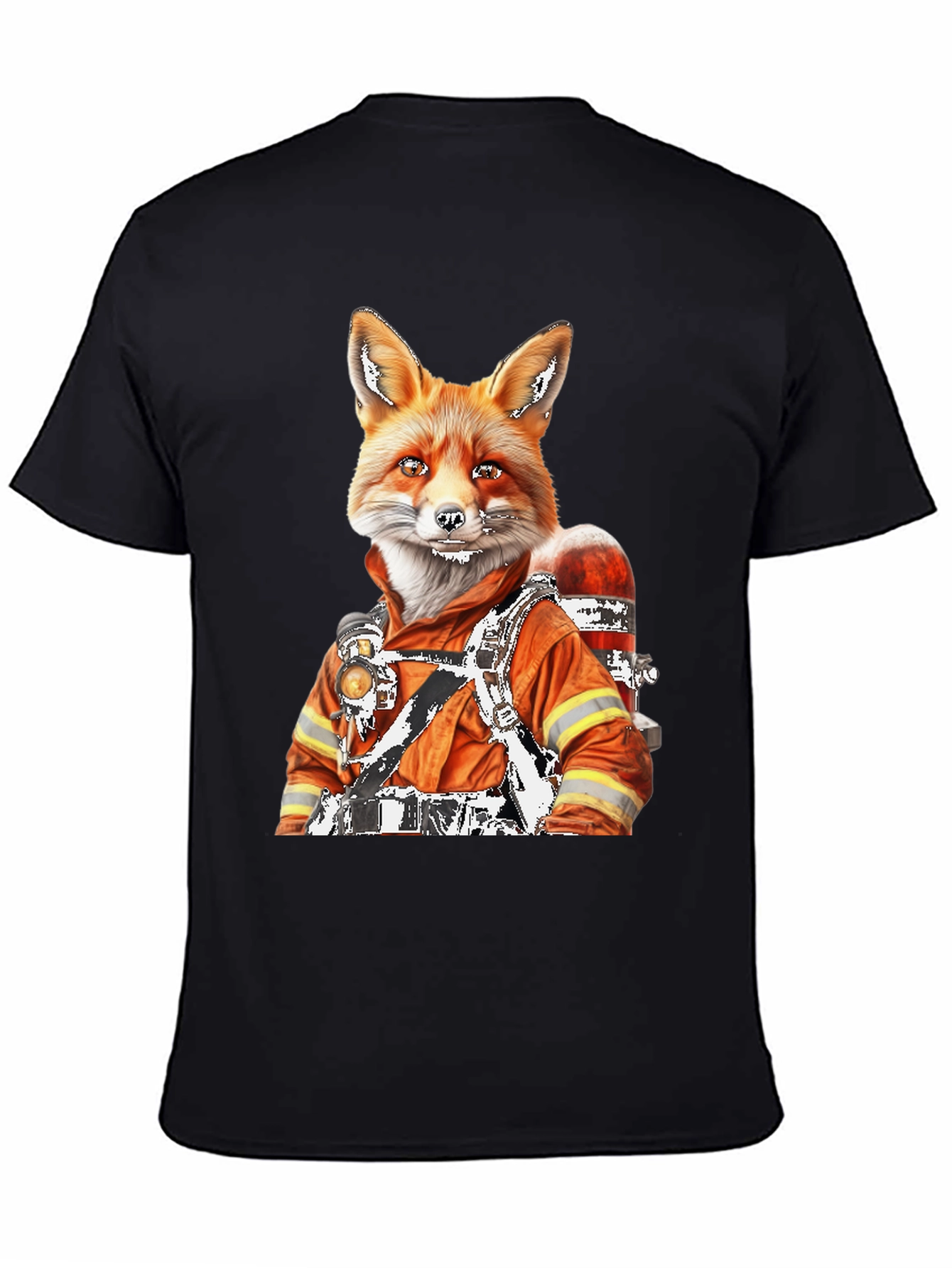 Black Fox Firefighter T-Shirt view 4