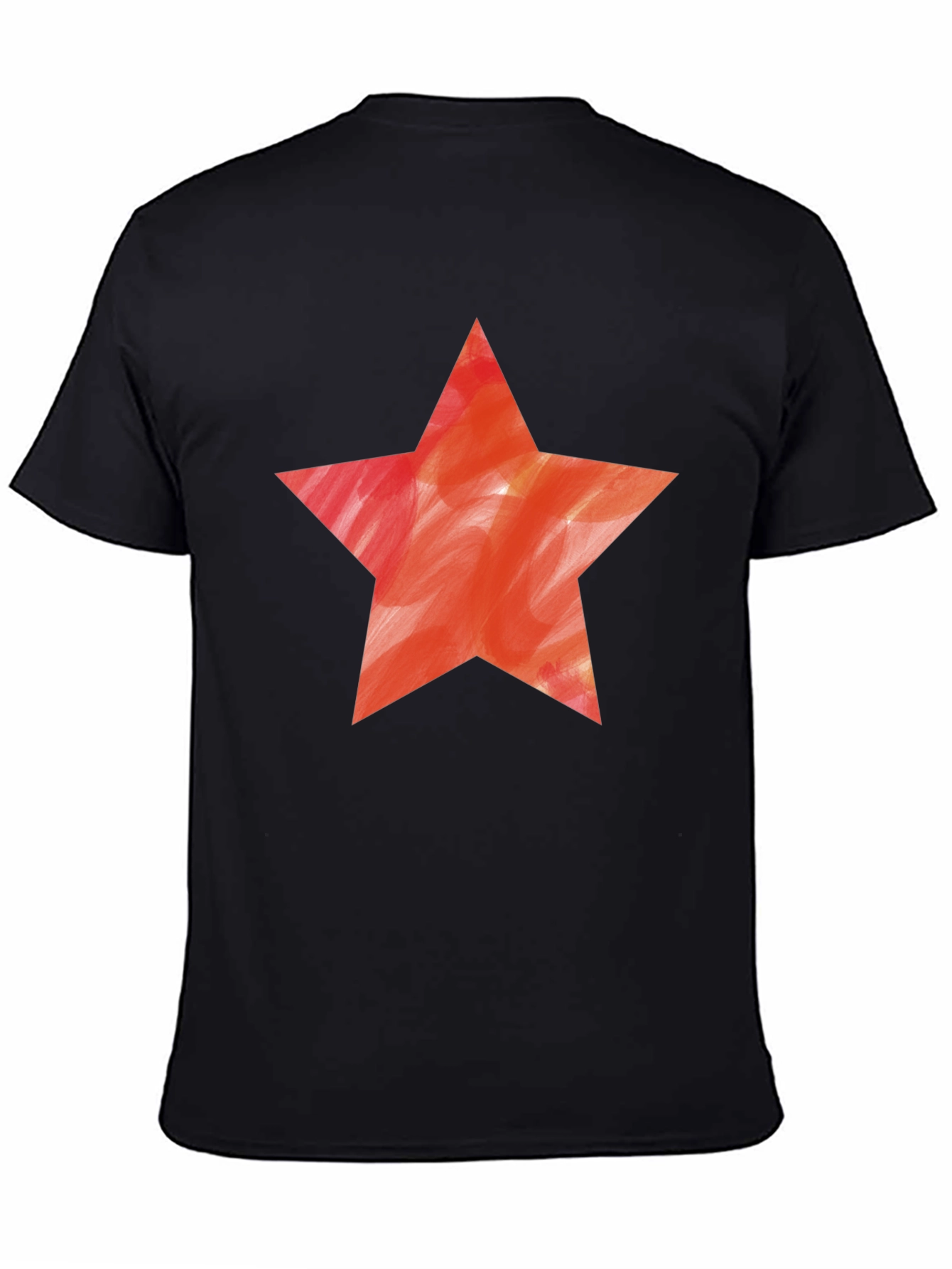 Black Star Graphic Black T-Shirt view 4