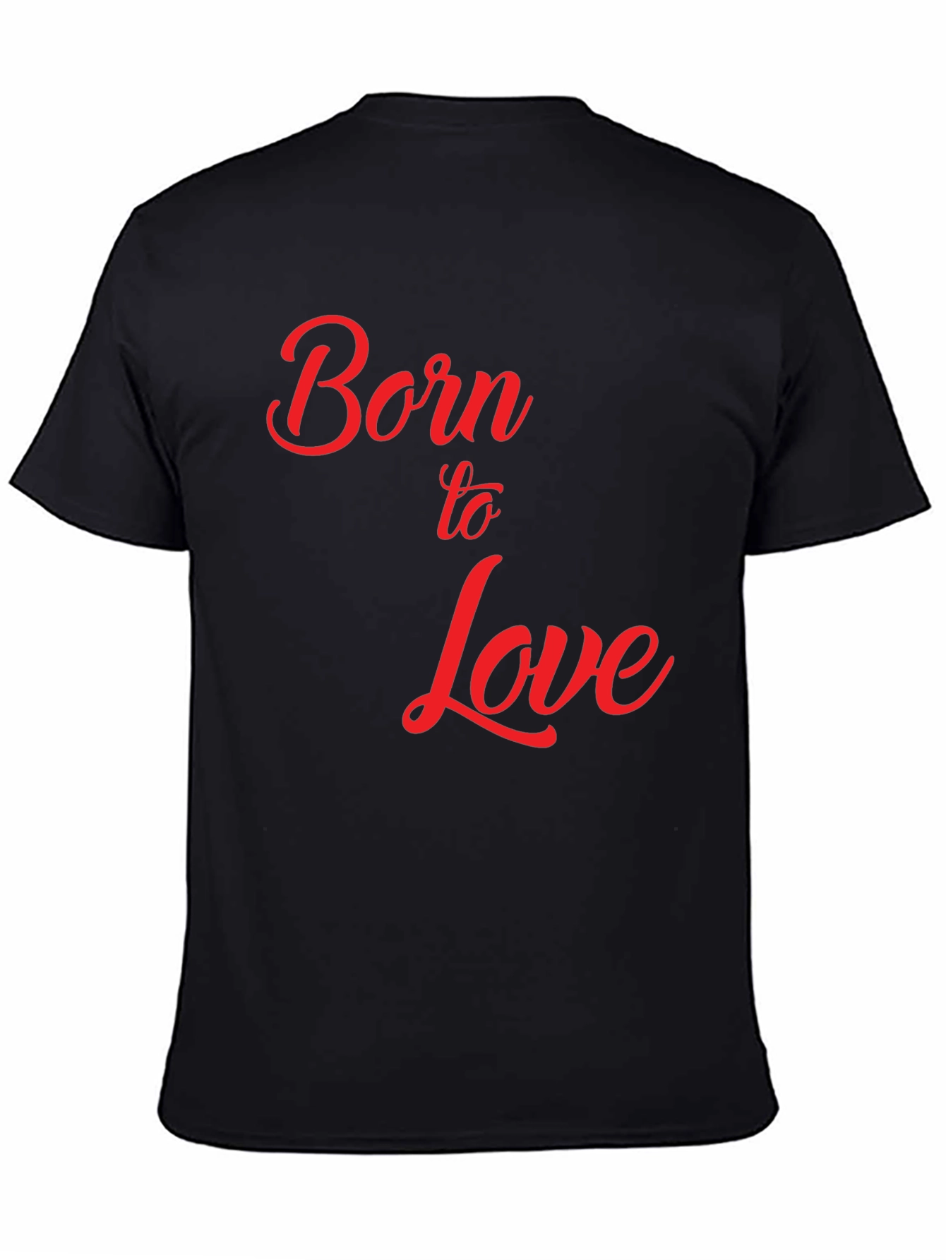 Black Born to Love Graphic T-Shirt - Black view 4