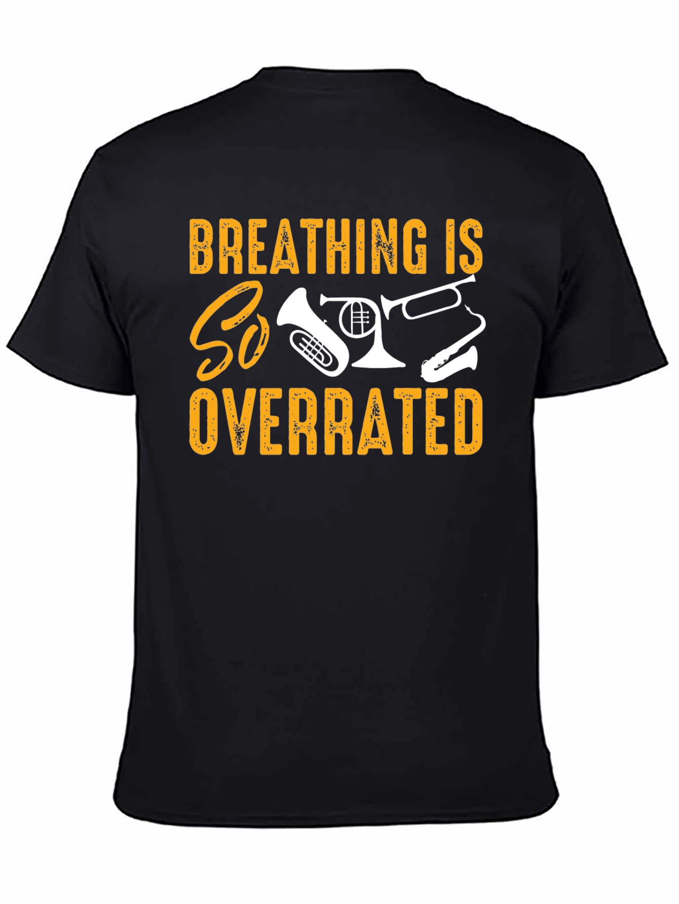 Black Breathing is Overrated Band T-Shirt view 4