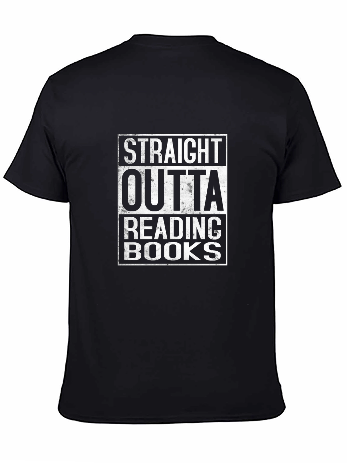 Black Straight Outta Reading Books Graphic Tee view 4