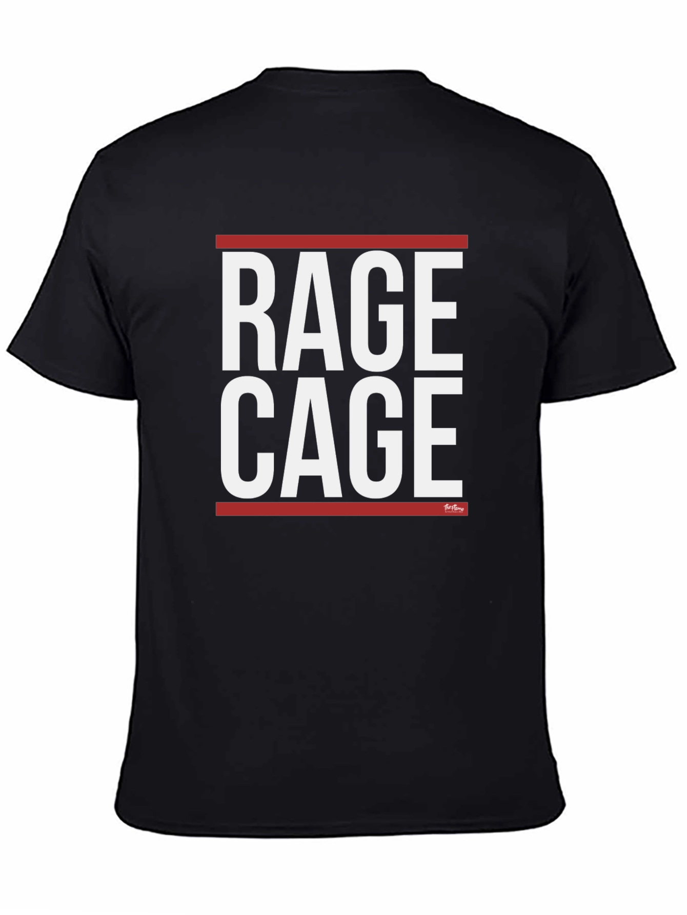 Black Rage Cage Graphic Tee - Bold Statement T-Shirt view 4