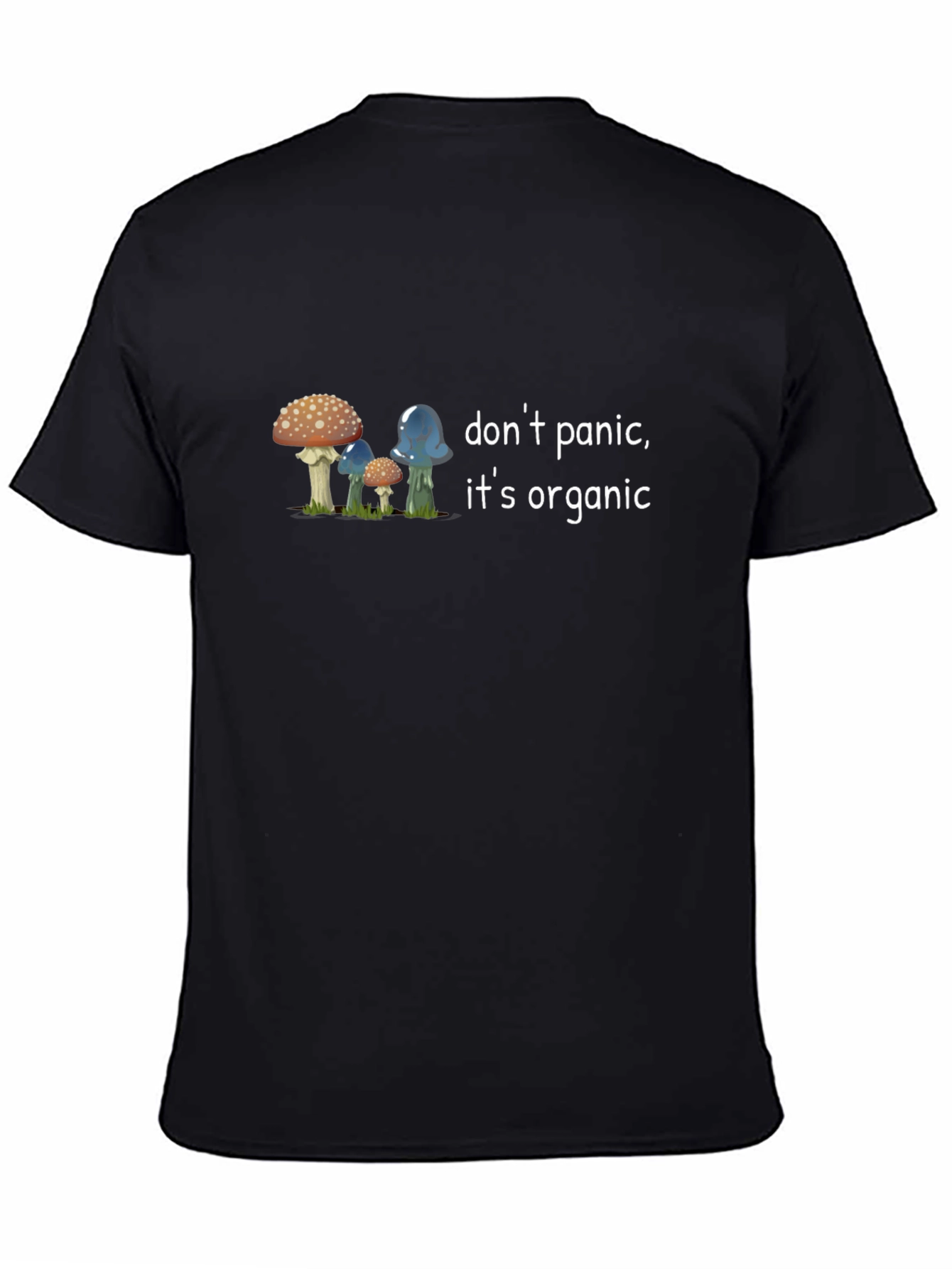 Black Mushroom Graphic Tee - Don't Panic, It's Organic view 4