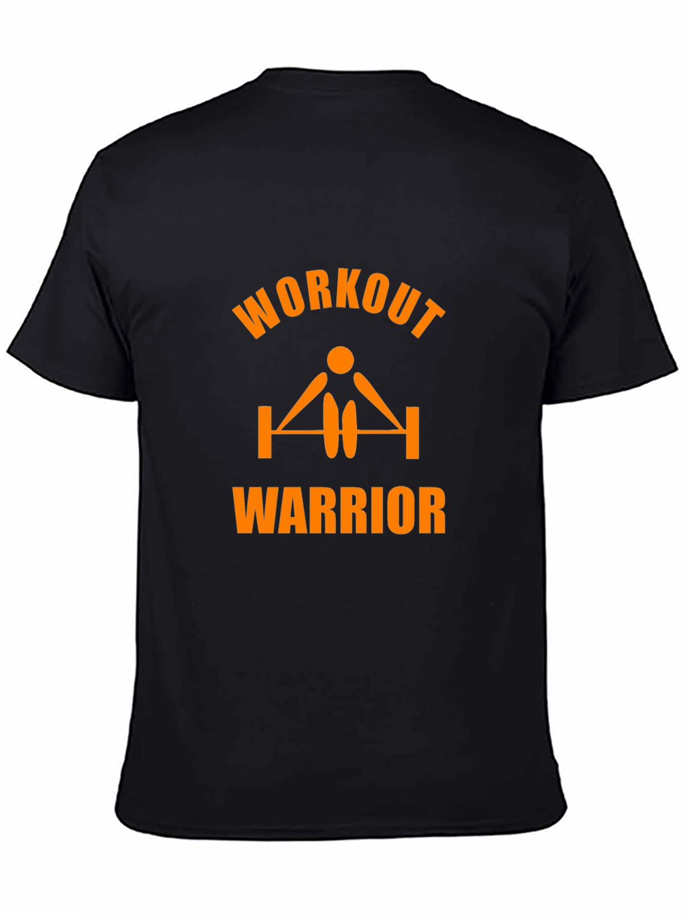 Black Workout Warrior Black T-Shirt view 4