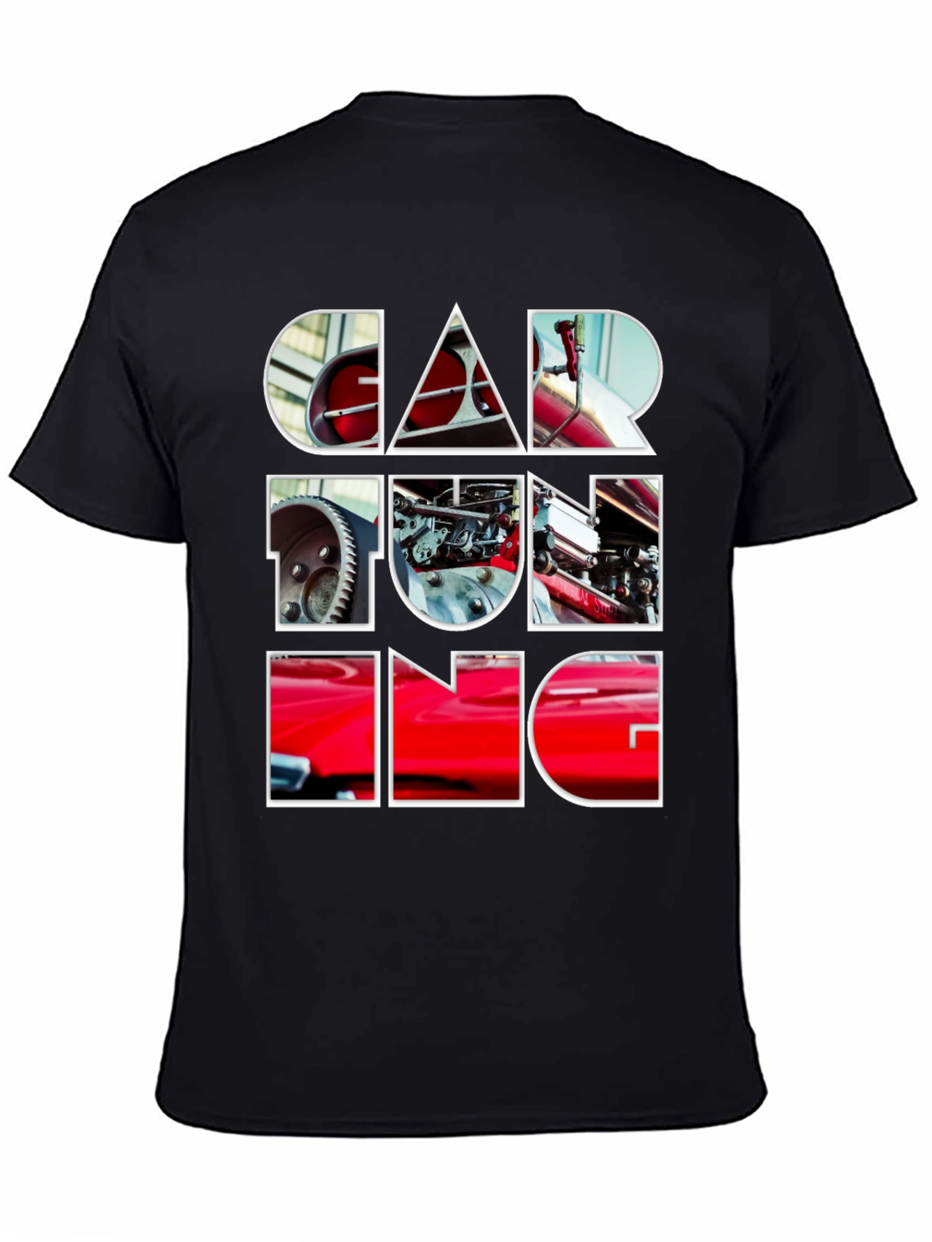 Black Car Tuning Graphic Tee - Automotive Enthusiast Style view 4