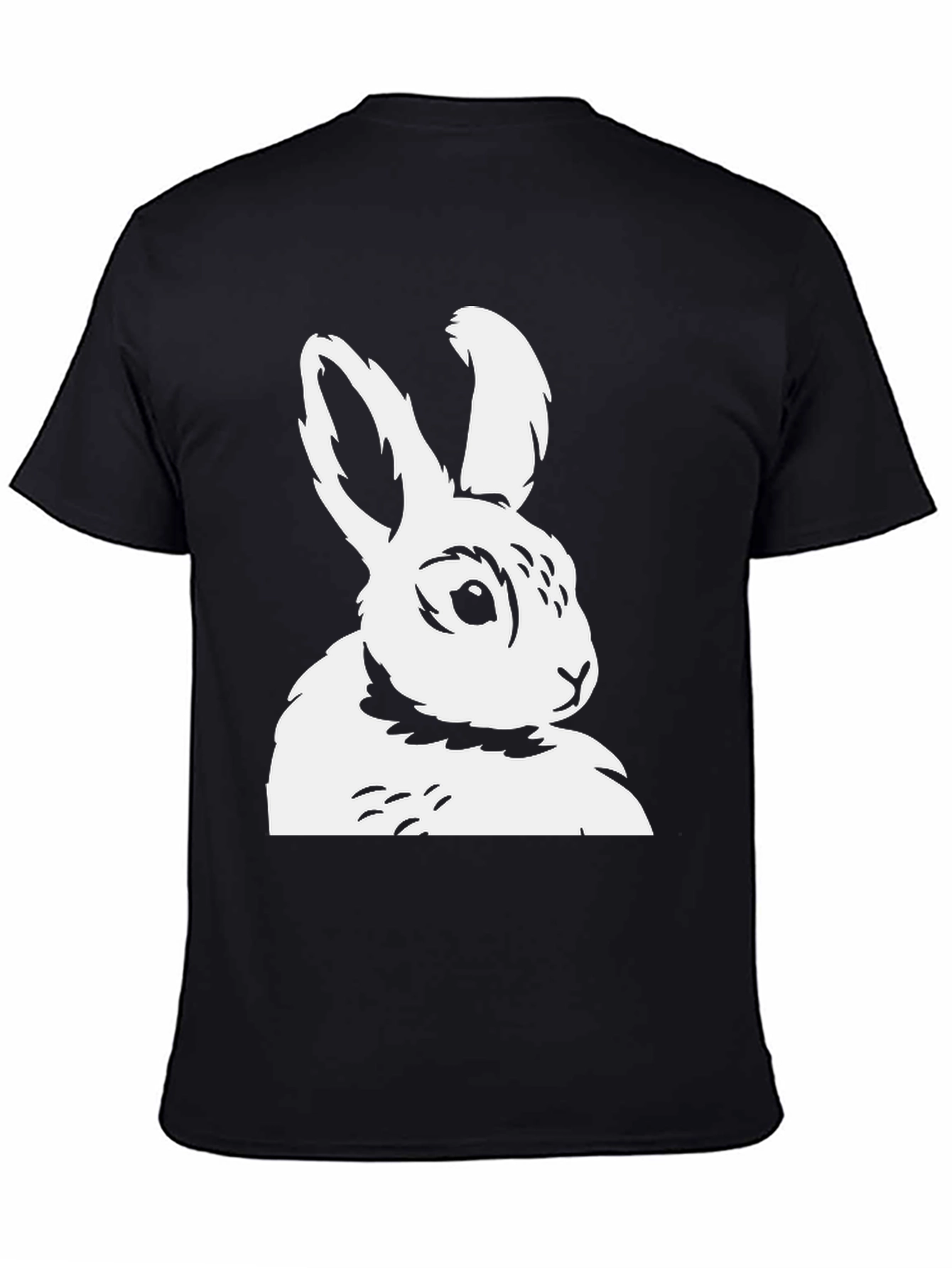 Black Rabbit Graphic Tee - Stylish Cotton Blend Shirt view 4