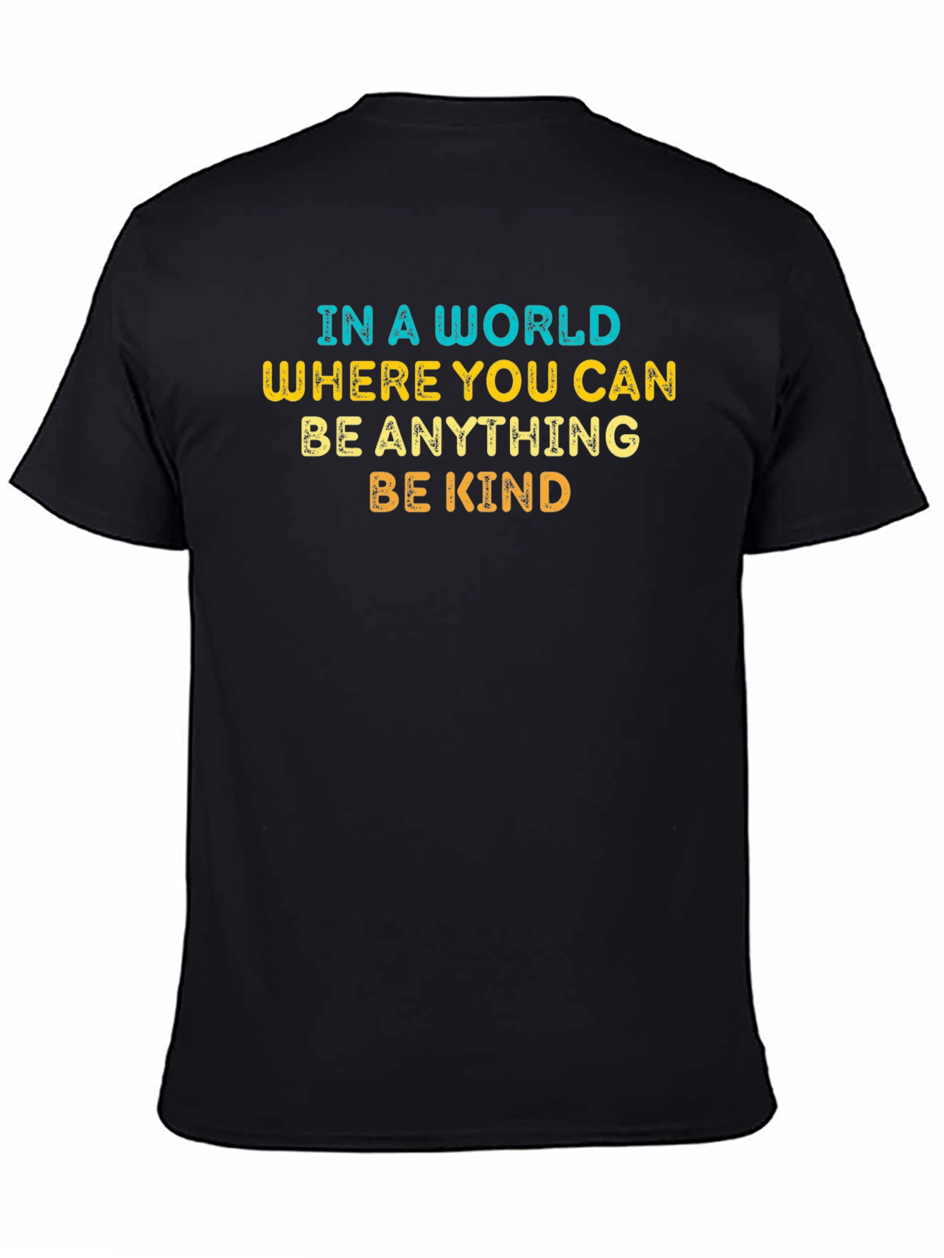 Black Be Kind T-Shirt - Inspirational Graphic Tee view 4