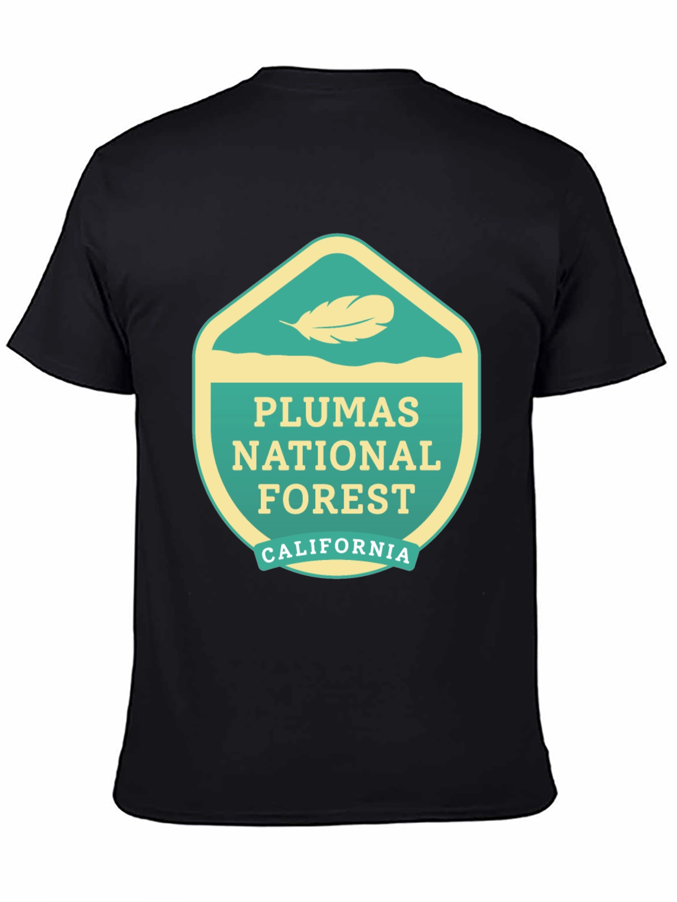 Black Plumas National Forest Graphic Tee - Black view 4