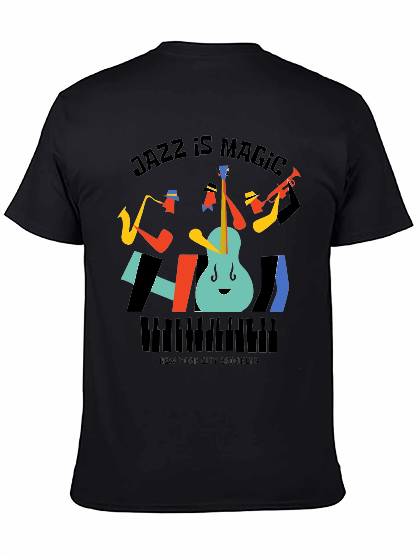 Black Jazz Is Magic Graphic Tee - New York City Brooklyn view 4