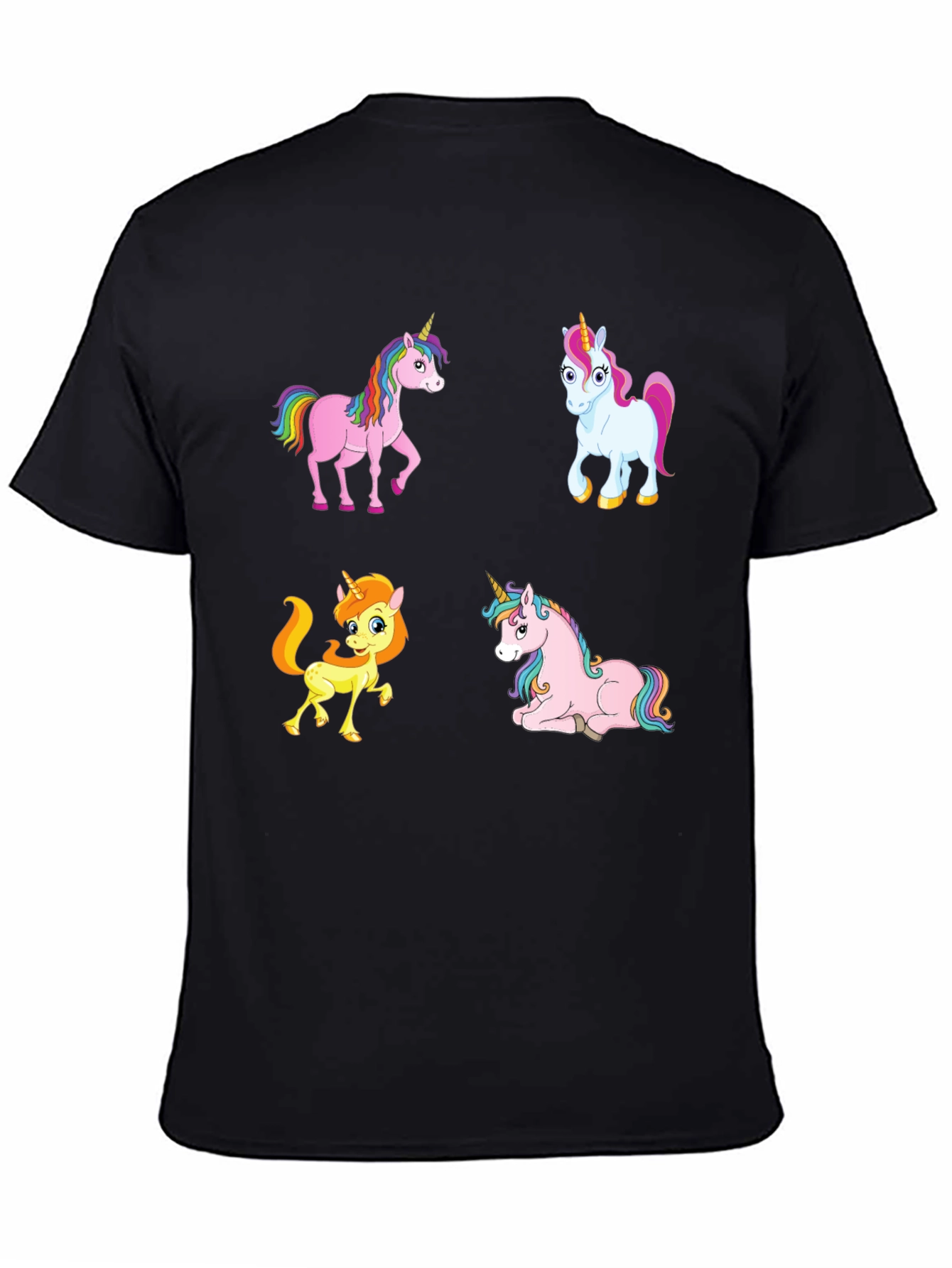 Black Unicorn Graphic Tee - Whimsical & Fun! view 4