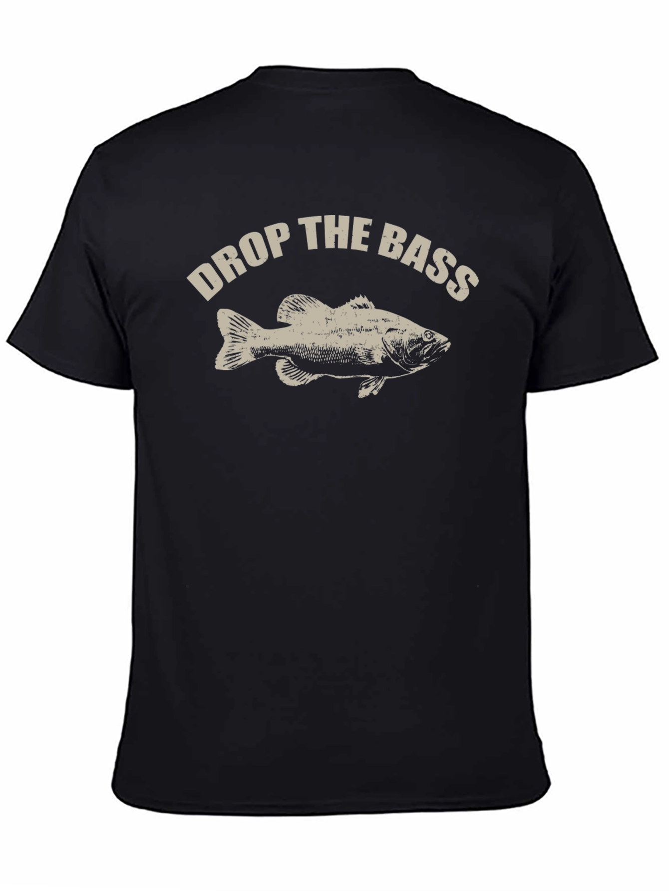 Black Drop the Bass Graphic T-Shirt - Fishing Tee view 4