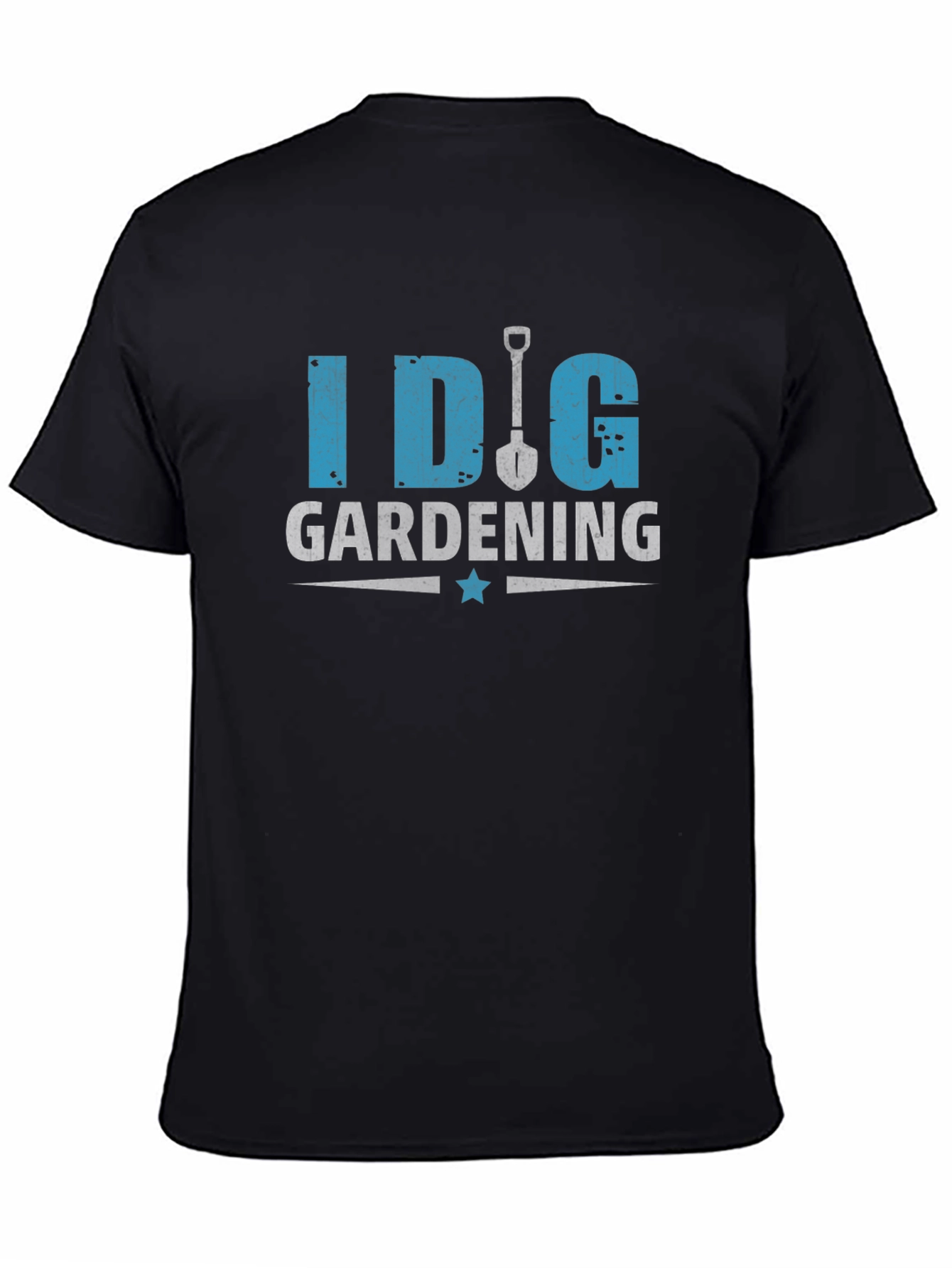 Black I Dig Gardening T-Shirt - Funny Gardening Gift view 4