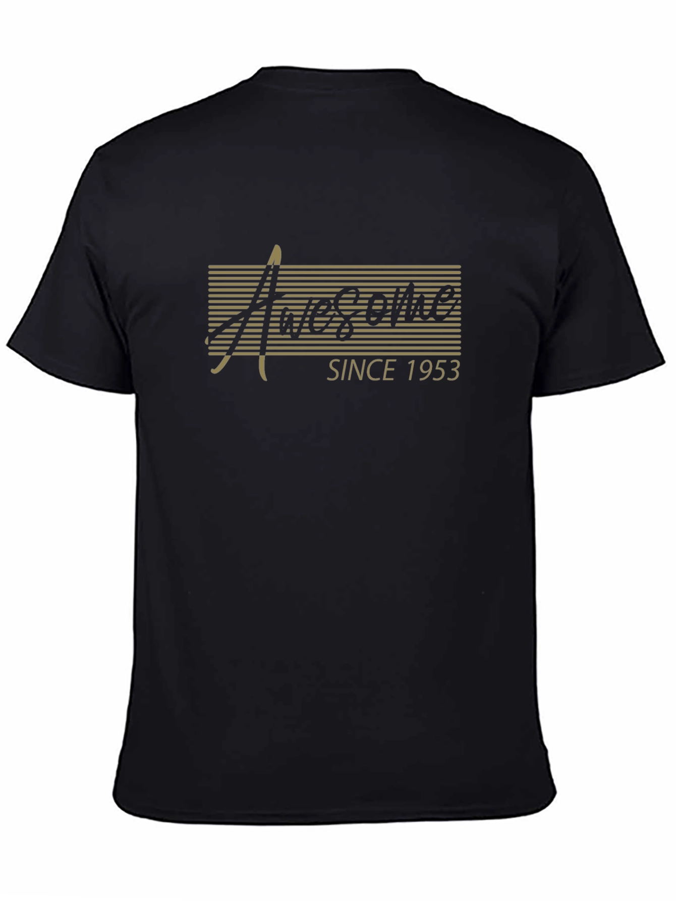 Black Awesome Since 1953 Graphic T-Shirt view 4
