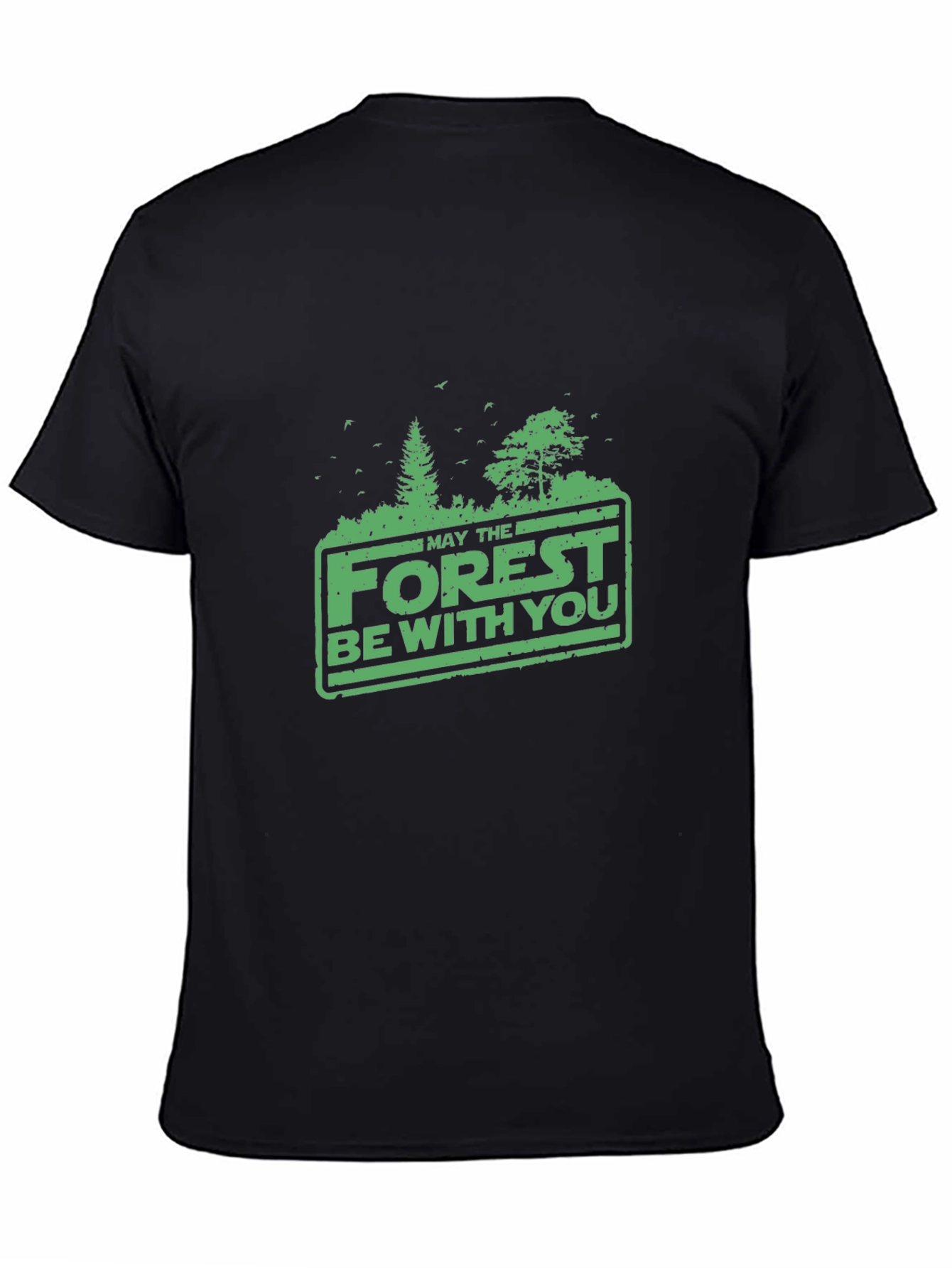 Black Forest Be With You Graphic Tee - Black view 4
