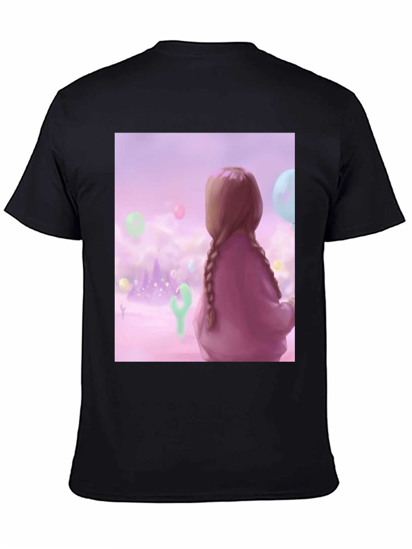 Black Pastel Dreams T-Shirt - Unique Graphic Tee view 4