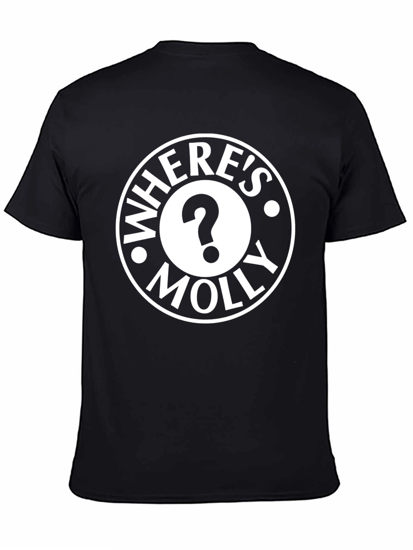 Black Where's Molly T-Shirt - Black Cotton Blend view 4