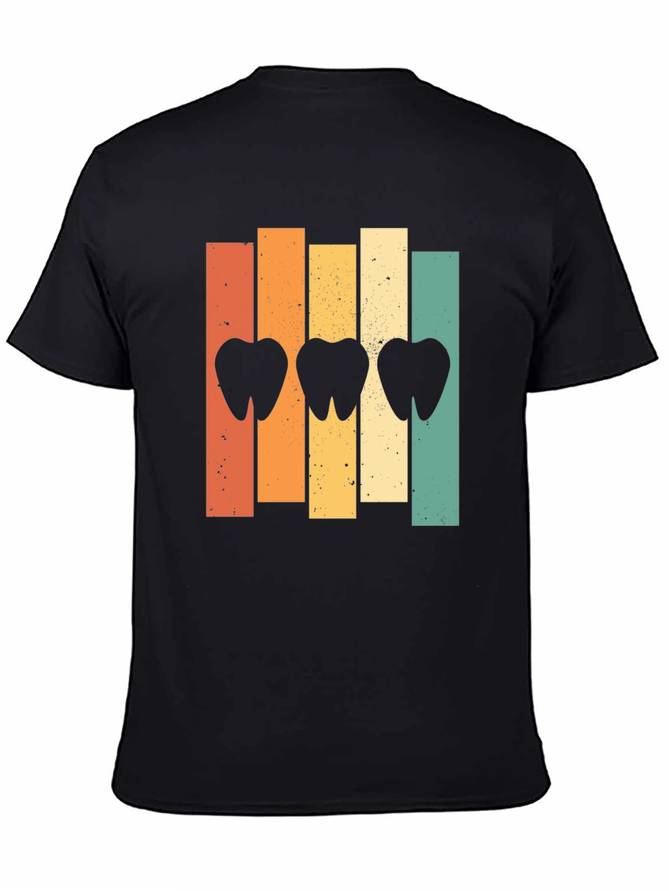 Black Retro Dental T-Shirt - Dentist Gift view 4