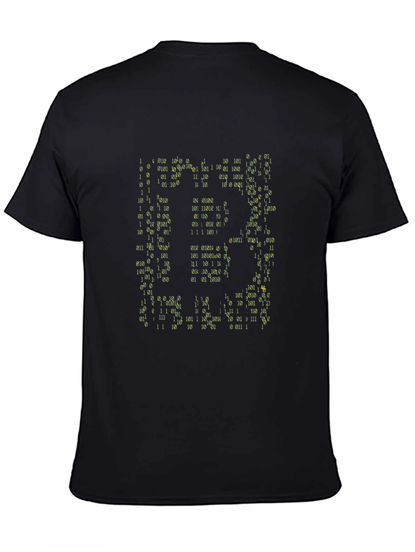 Black Binary Code T-Shirt - Geek Chic Tee view 4