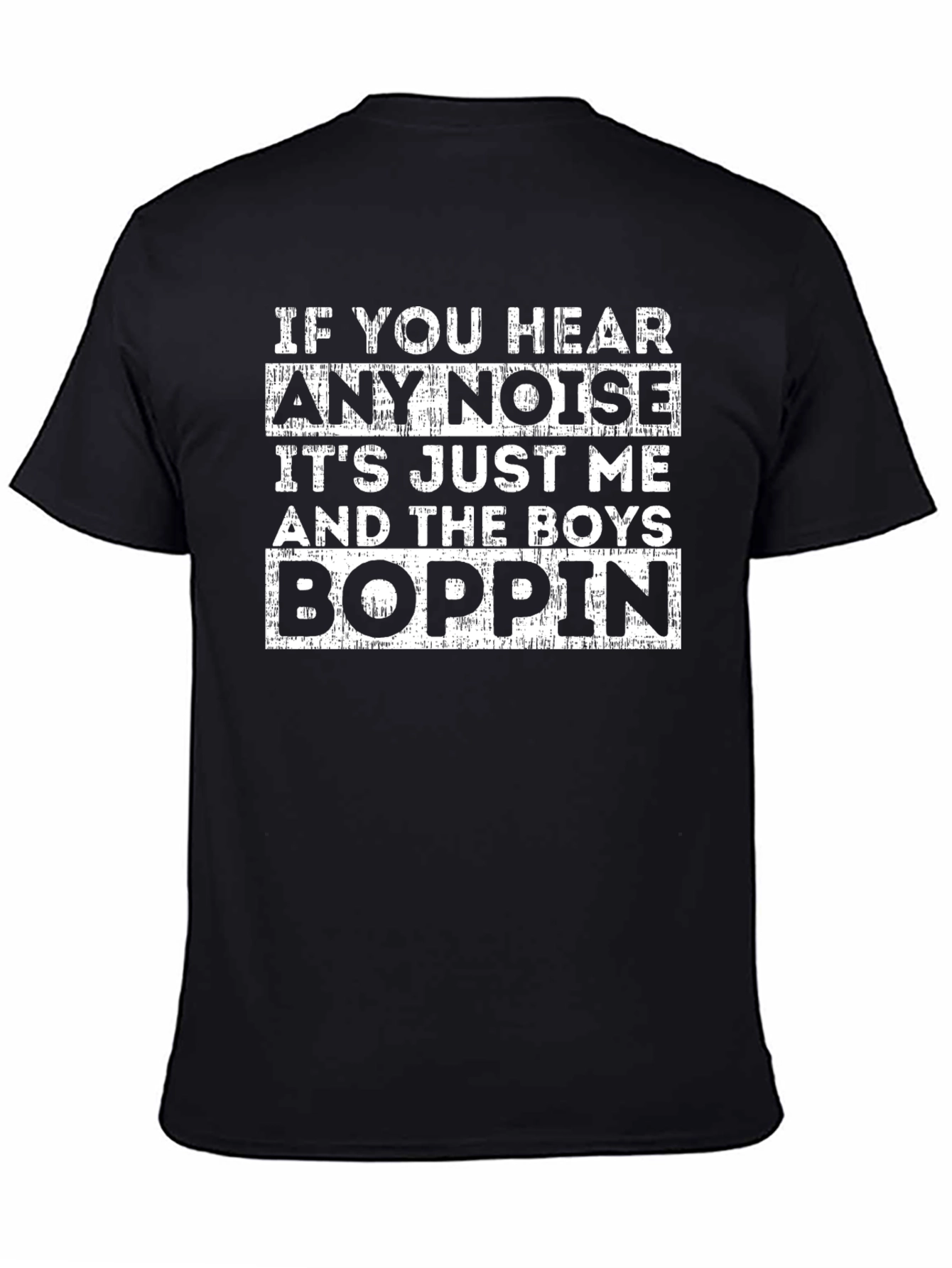 Black Boppin' Crew Neck T-Shirt view 4