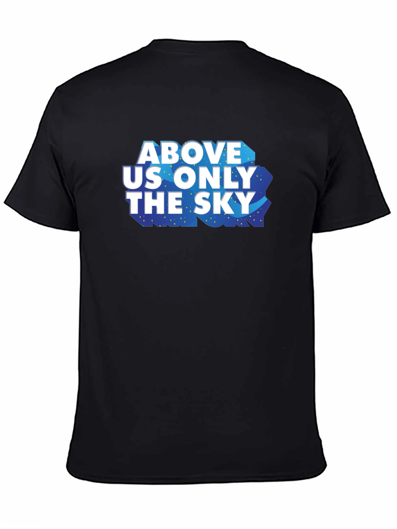 Black Above Us Only The Sky Graphic Tee view 4