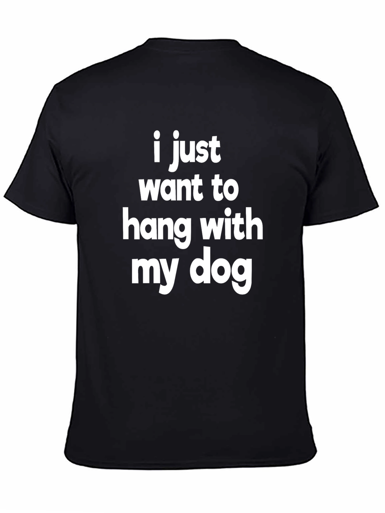 Black Hang With My Dog Graphic T-Shirt view 4