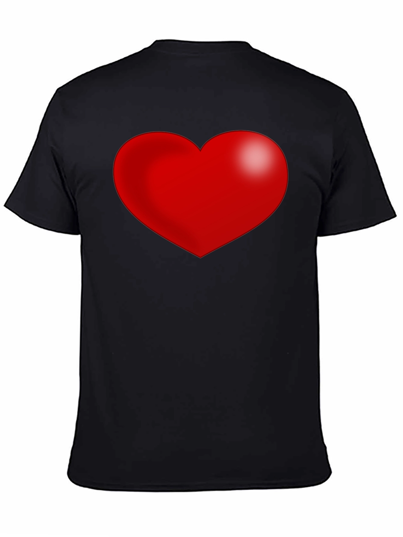 Black Heart Graphic Black T-Shirt view 4