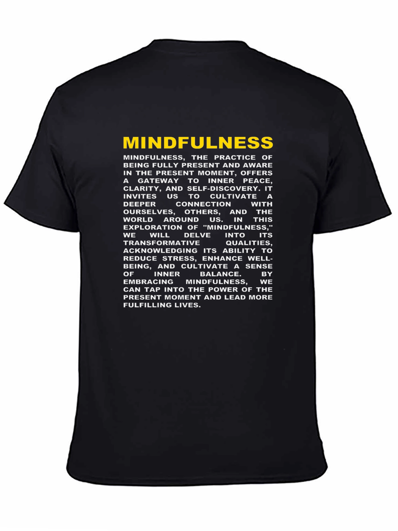 Mindfulness T-Shirt - Embrace the Present Moment - 4
