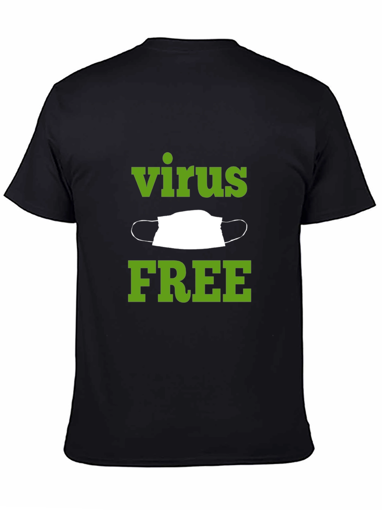 Black Virus Free T-Shirt - Protective Wear view 4