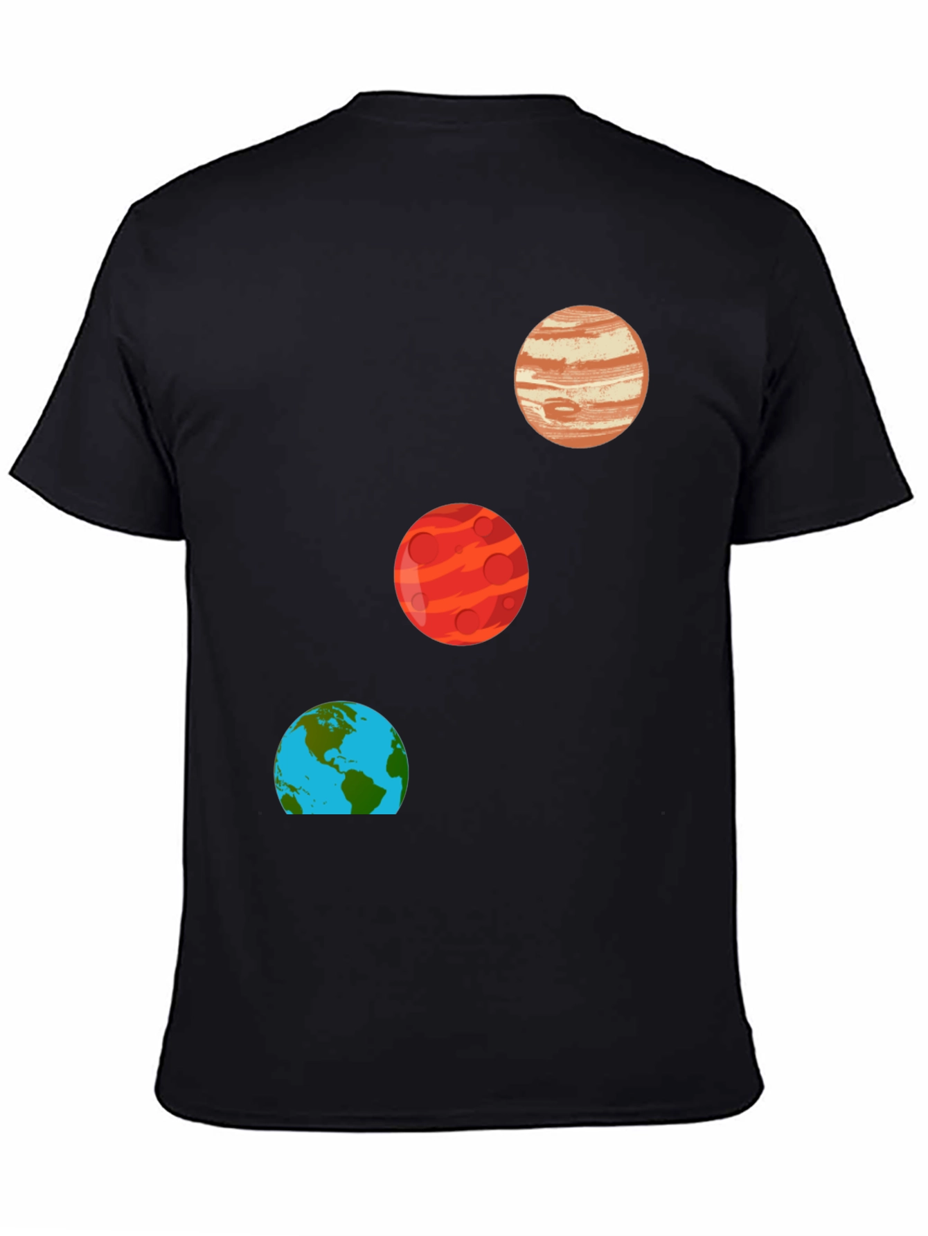 Black Planet T-Shirt - Space Design view 4