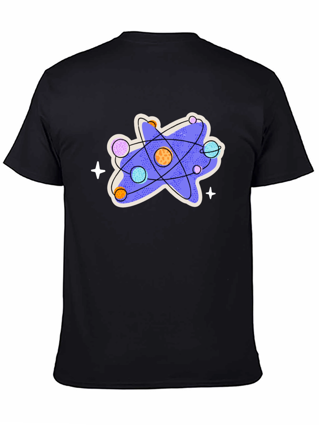 Black Science Atom Graphic T-Shirt view 4