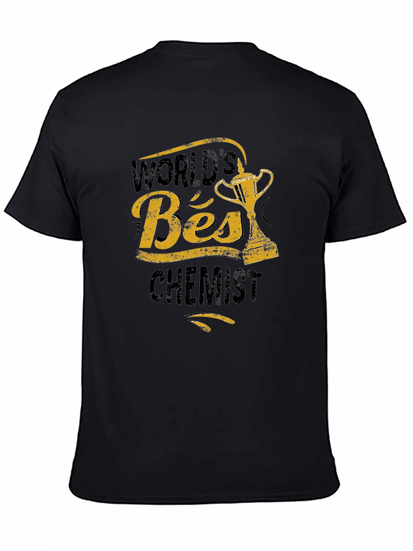 Black World's Best Chemist Black Graphic T-Shirt view 4