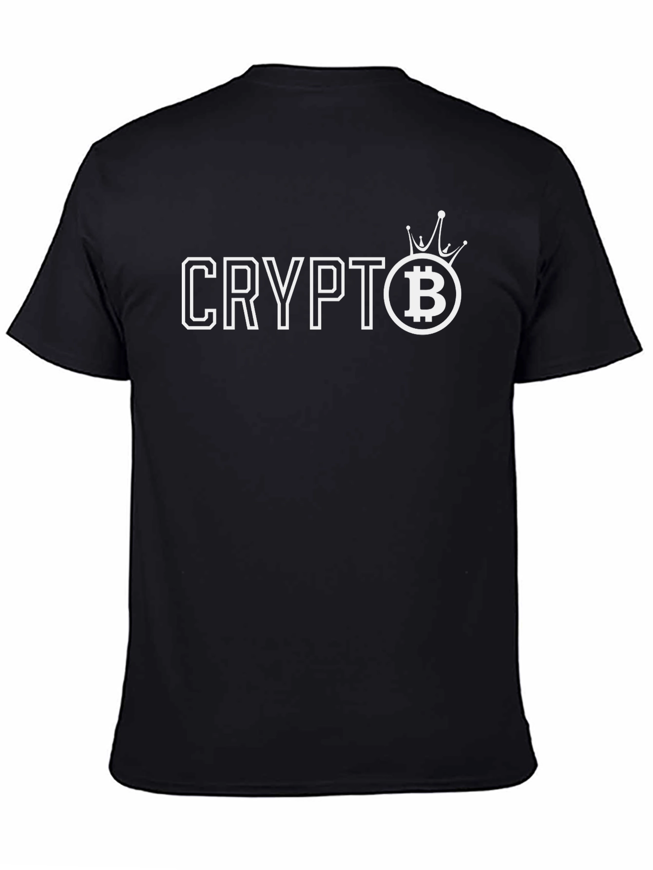 Black Crypto King Bitcoin T-Shirt view 4