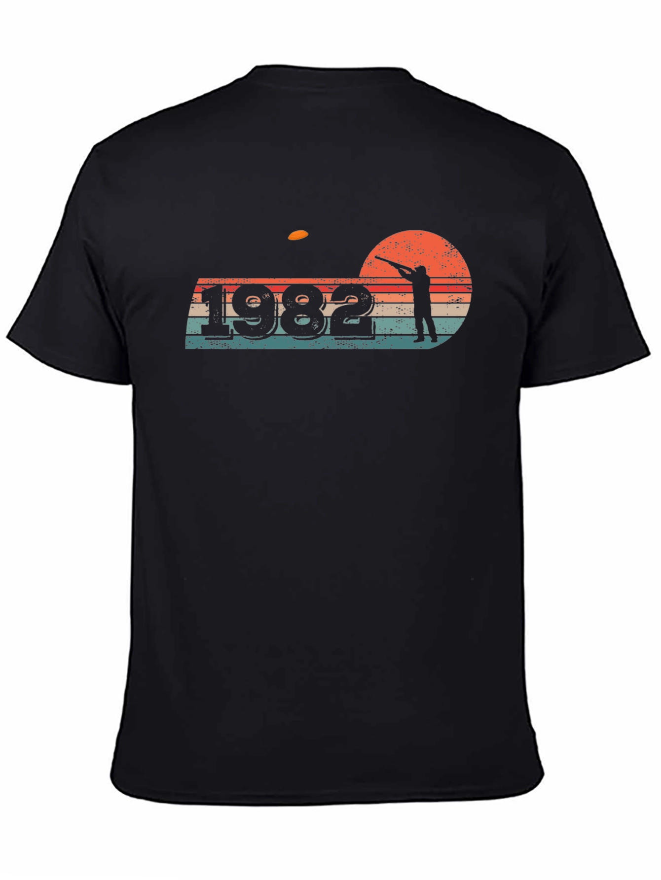 Black Vintage 1982 Clay Shooting T-Shirt view 4
