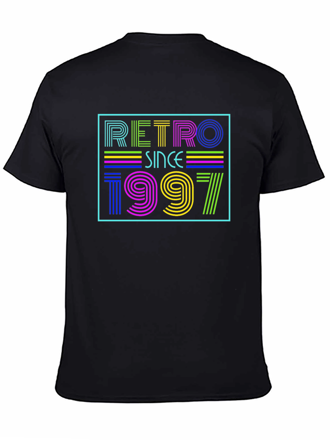 Black Retro Since 1997 Graphic Tee view 4