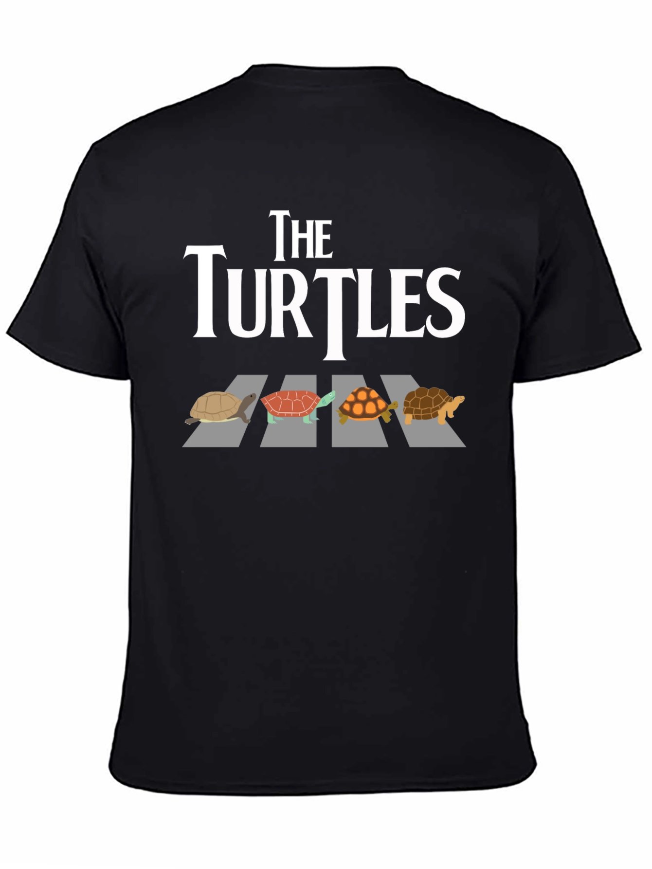 Black The Turtles Graphic T-Shirt view 4