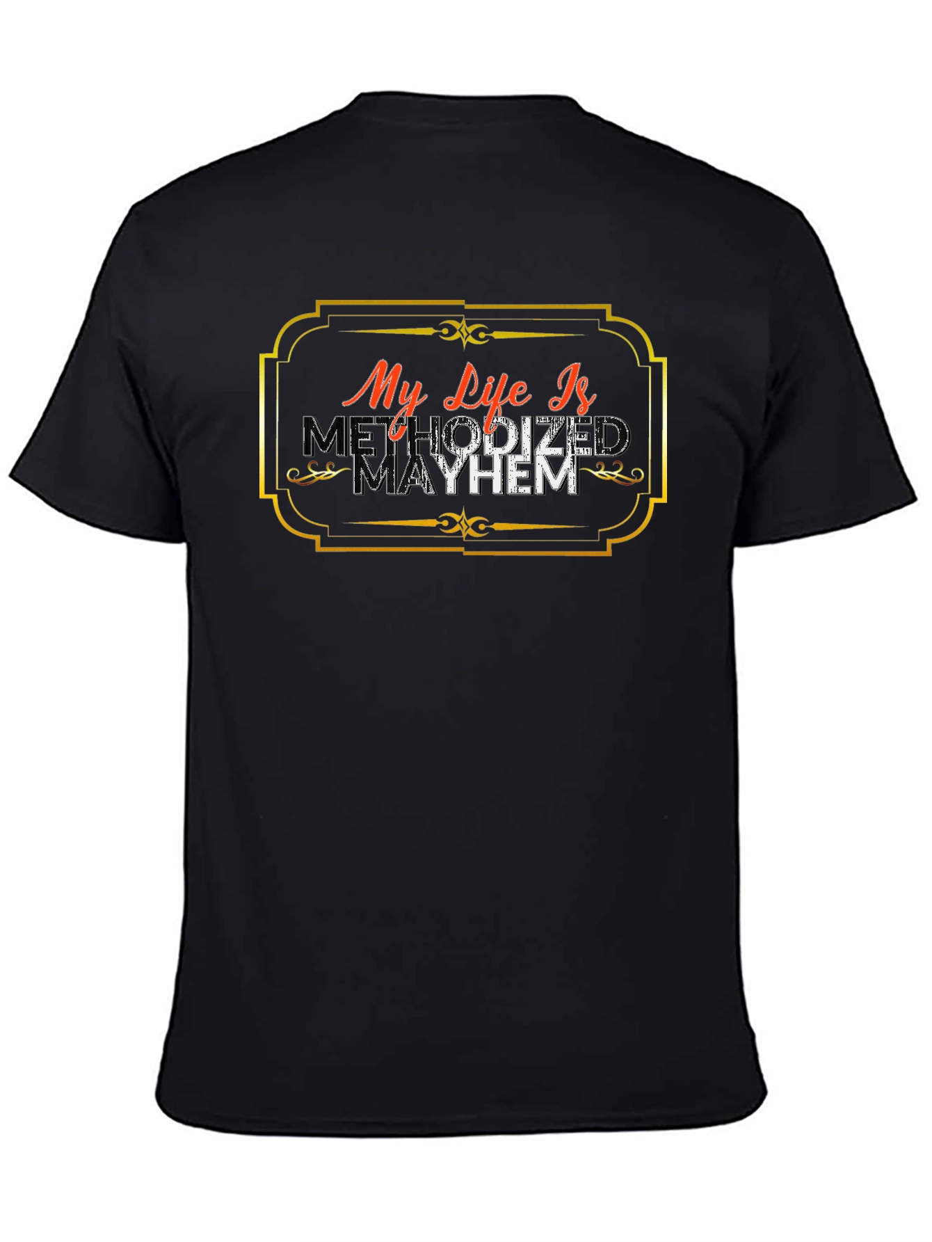 Black Methodized Mayhem Graphic Tee - Black view 4