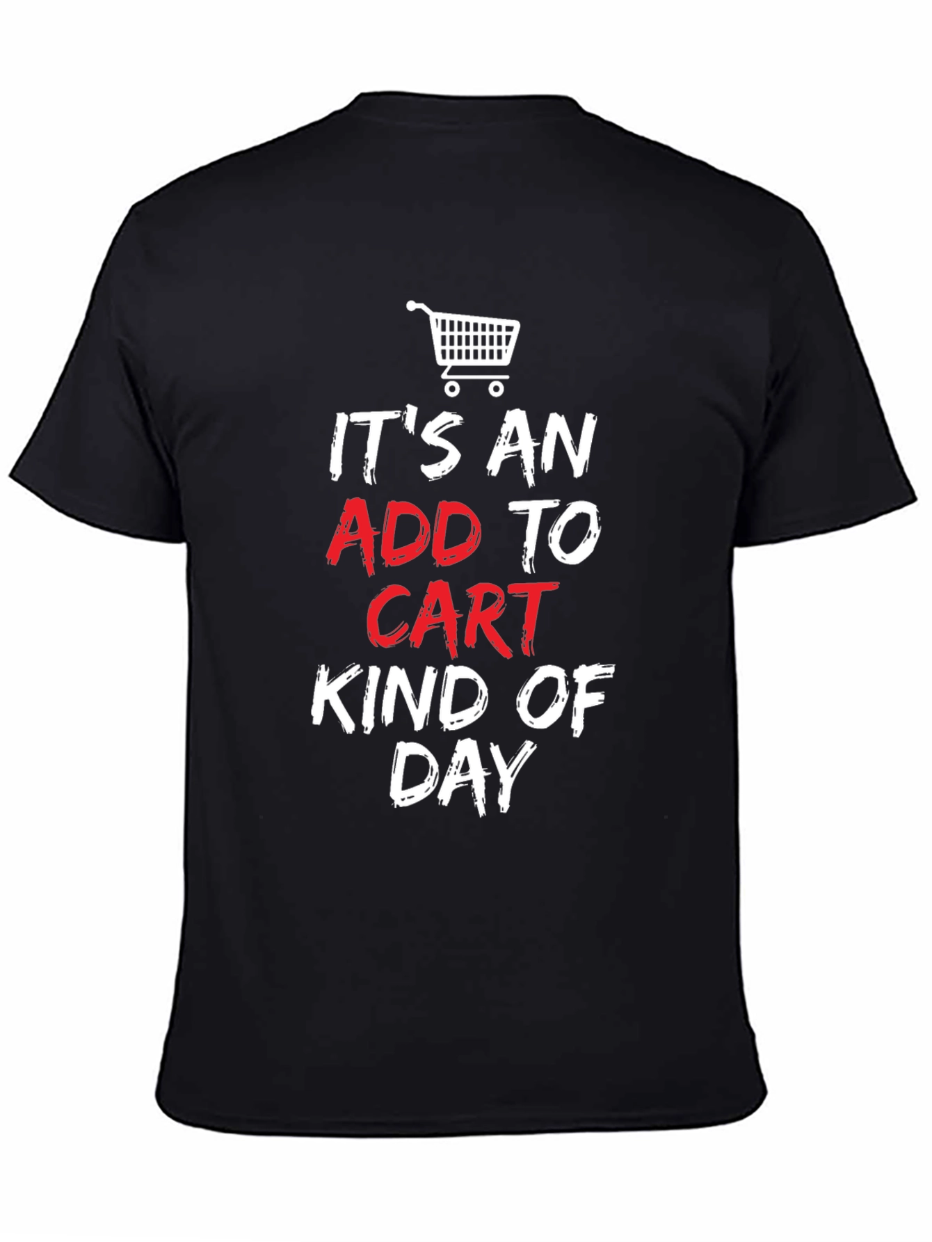 Black Add to Cart Day Graphic T-Shirt - Black view 4