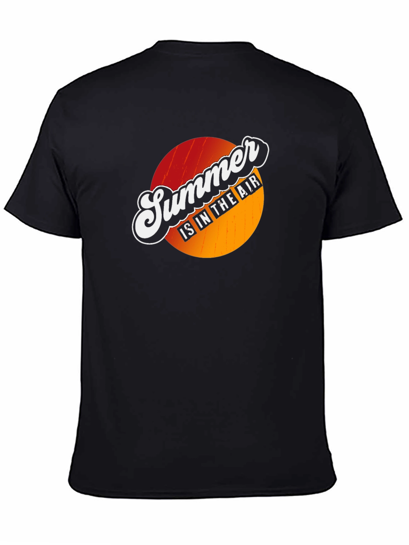 Black Summer is in the Air Graphic T-Shirt - Black view 4