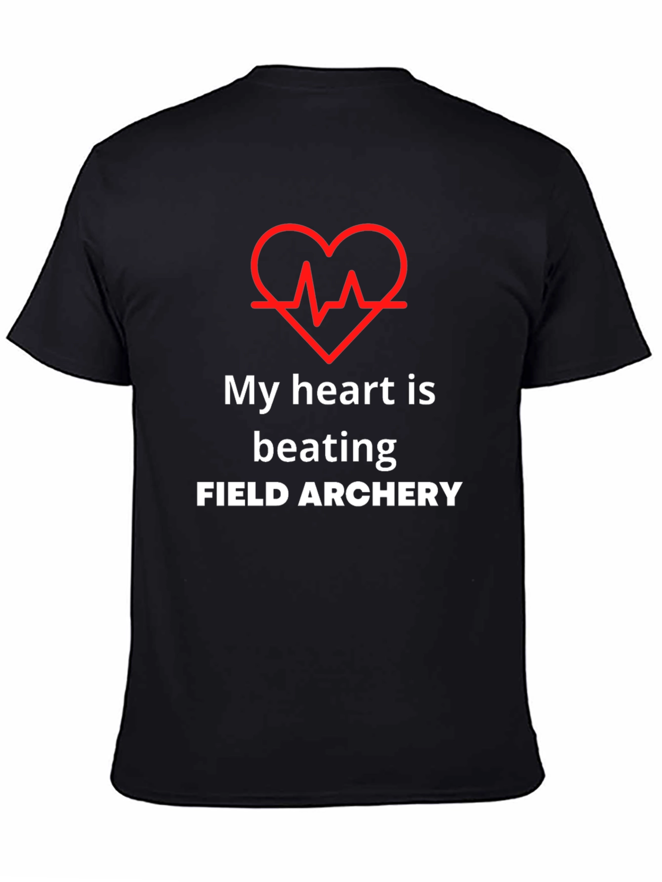 Black Field Archery Heartbeat T-Shirt view 4