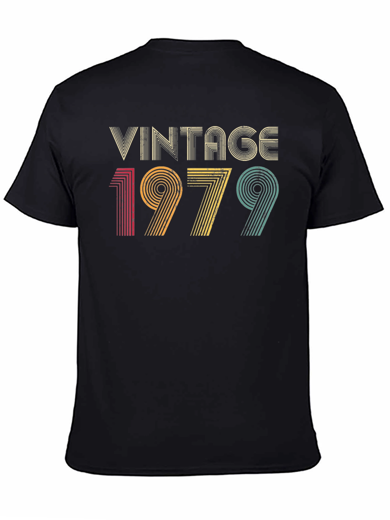 Black Vintage 1979 T-Shirt - Retro Birthday Gift view 4