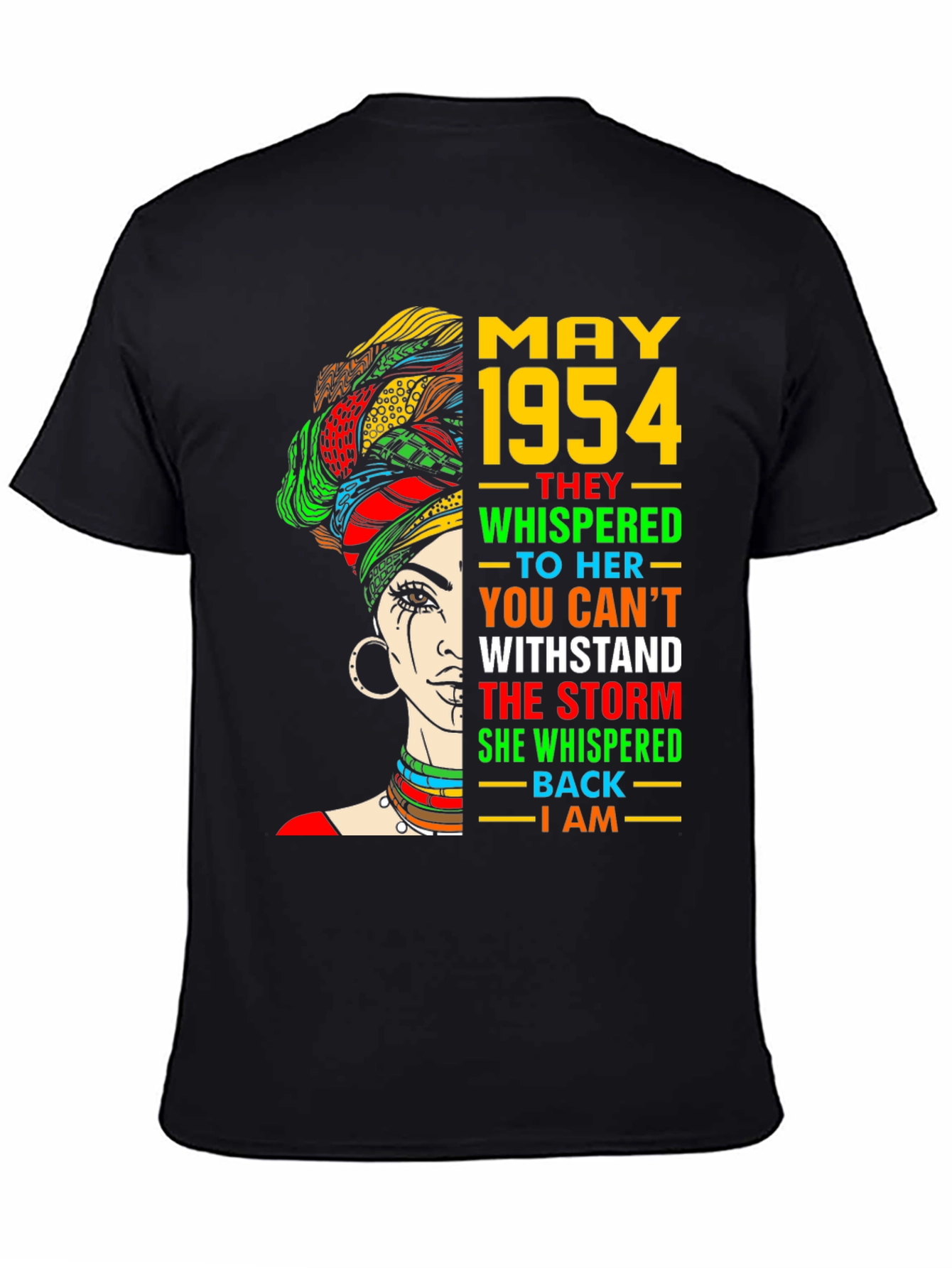 Black May 1954 Woman T-Shirt: I Am The Storm view 4