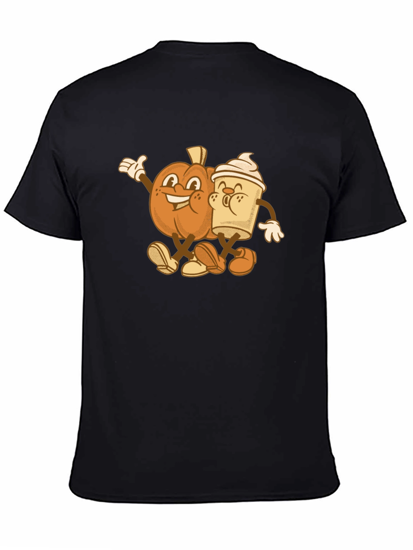 Black Pumpkin Spice Best Friends Graphic T-Shirt view 4