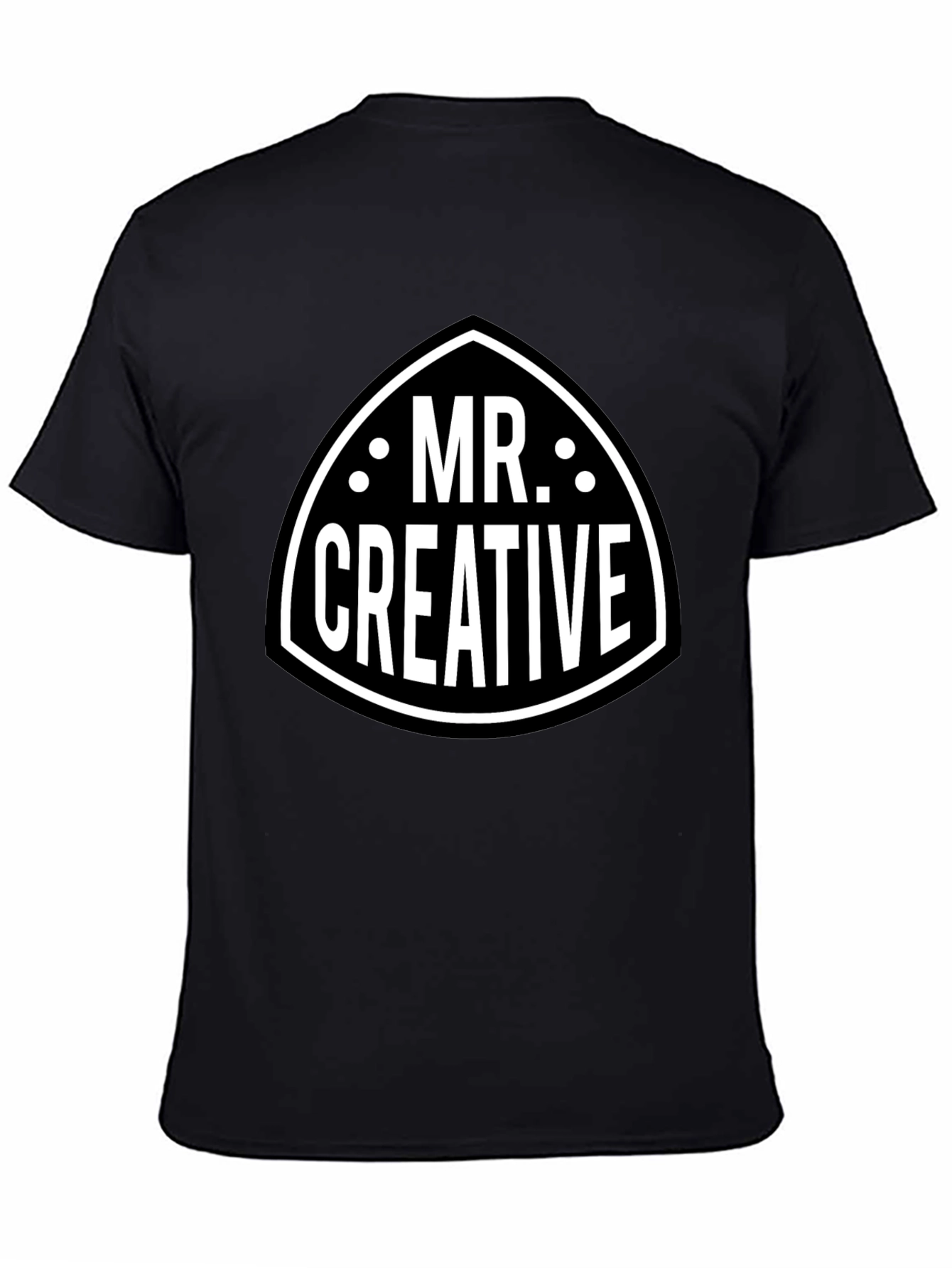 Black Mr. Creative Graphic Tee - Black view 4
